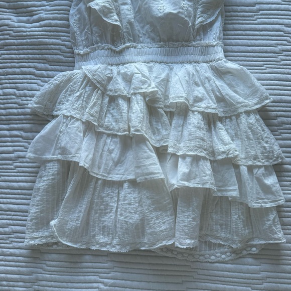 LoveShackFancy White Ruffle Coelli Dress - Picture 10 of 13